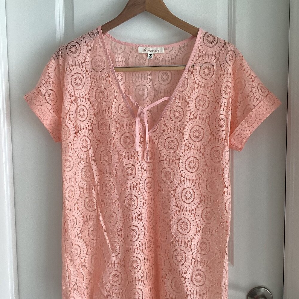Francesca's Women's Orange/Pink Cover-ups (S)